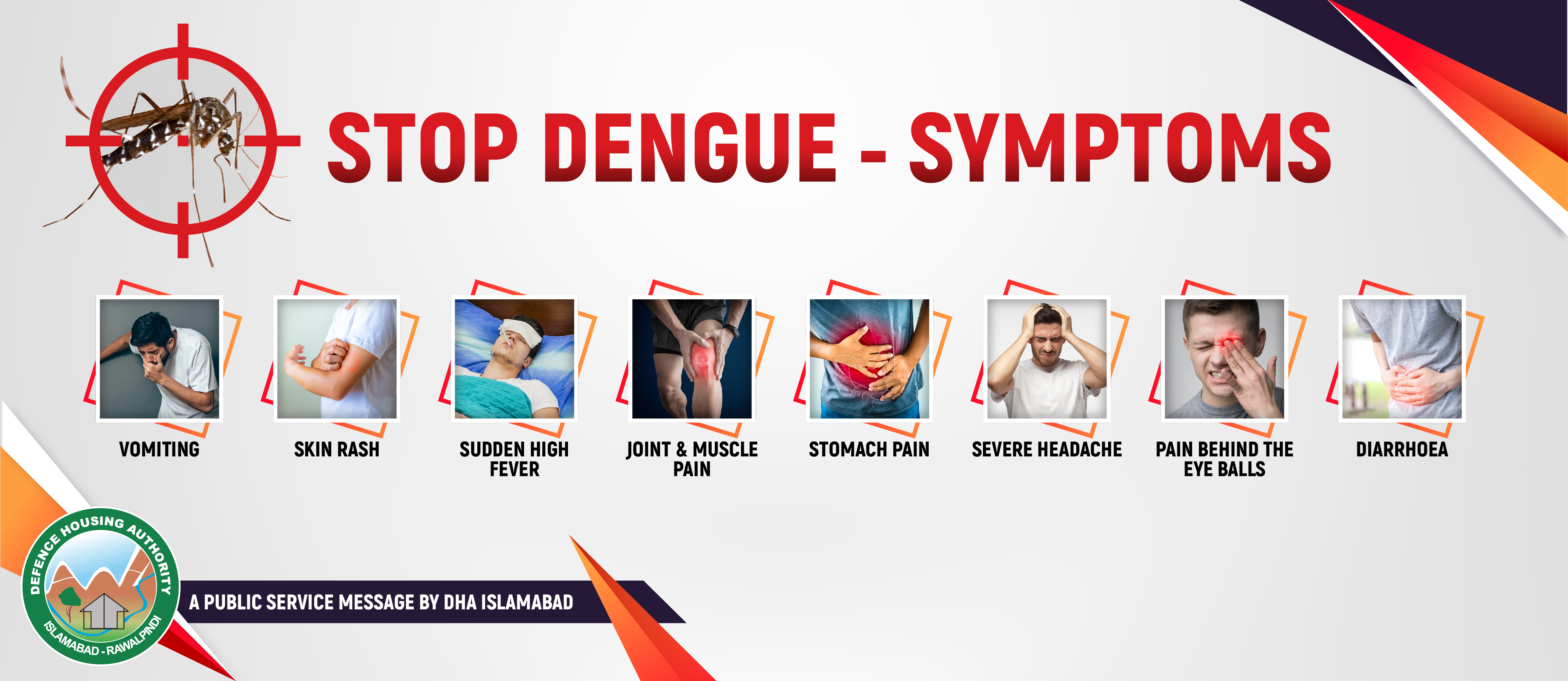 Stop Dengue Symptoms Banner